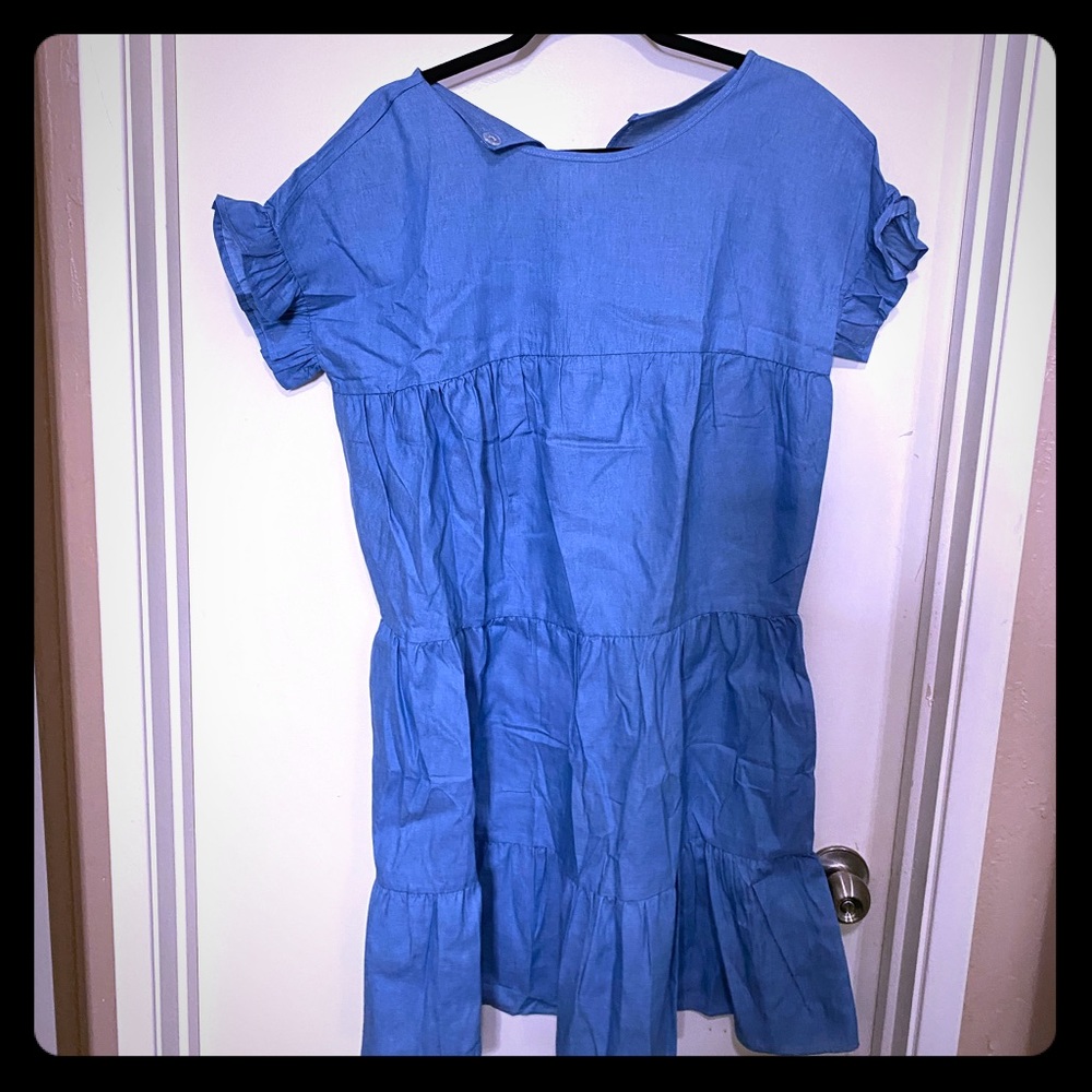 TWO 2️⃣ - Size 16 jean color cotton dresses.